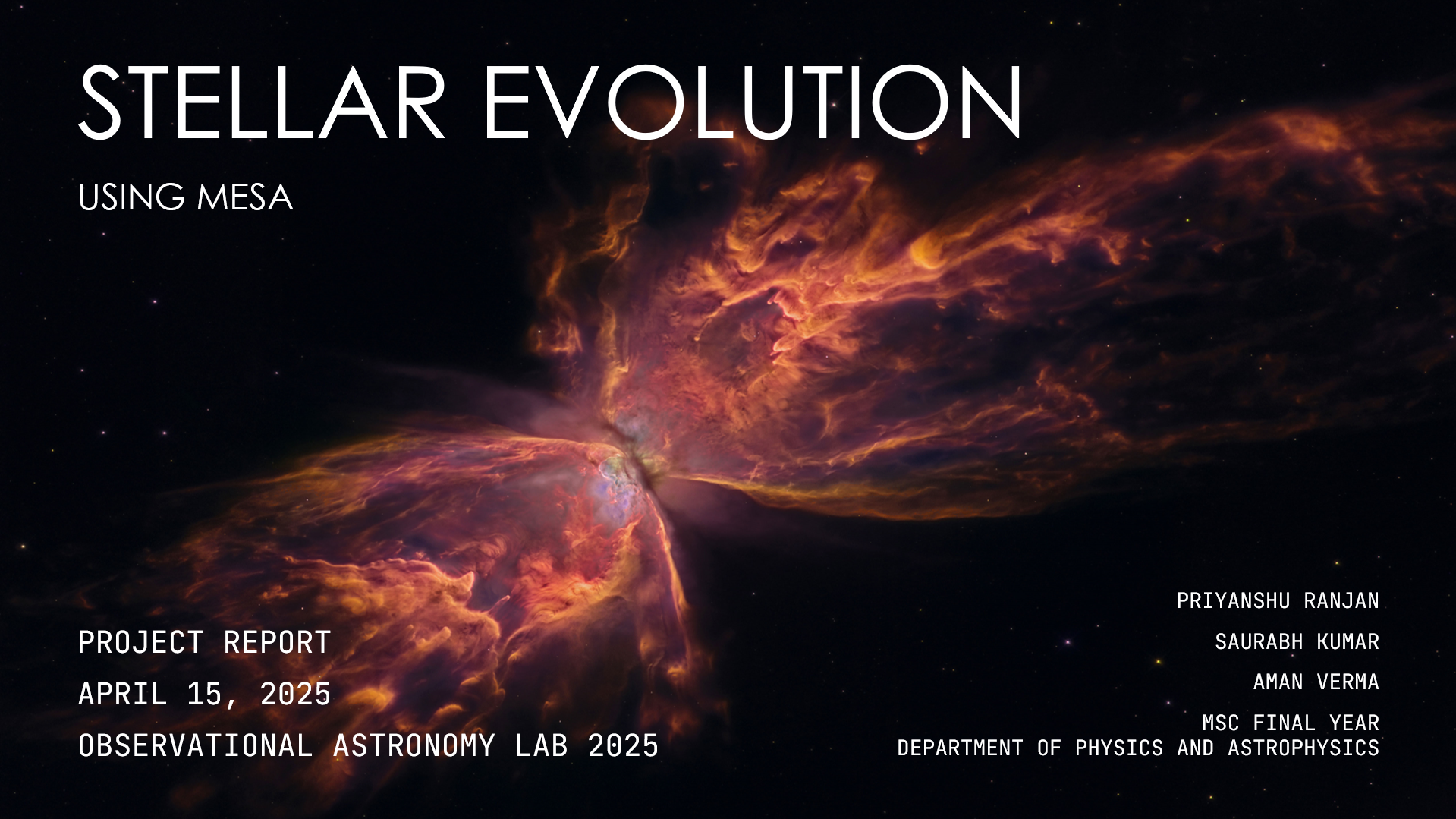 Stellar Evolution Modelling using MESA